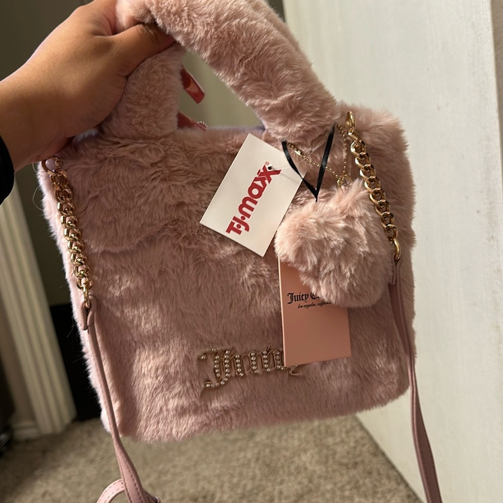 Juicy Couture fluffy crossbody purse